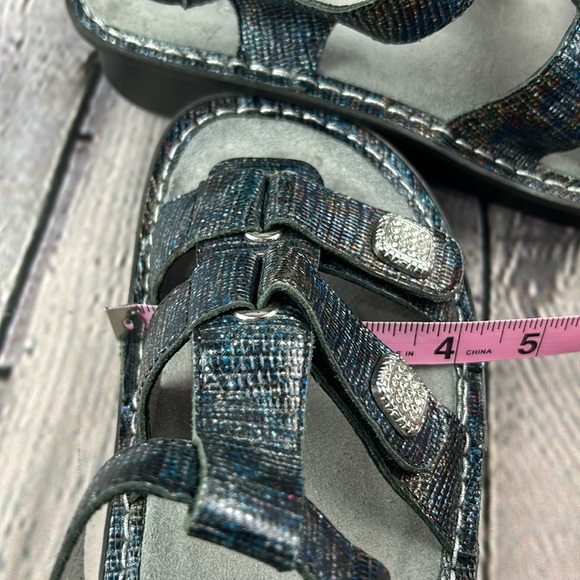 ALEGRIA 🦋 KLEO GLIMMER GLAM Iridescent Diamond Buckles Adjustable Sandals - Picture 10 of 17